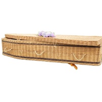 Féretro de mimbre Natural, cofres de cremación funeraria, gran oferta