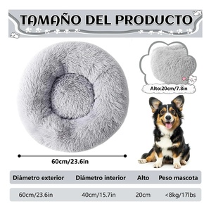 Camas para Perros y Gatos de 60 cm de Diámetro para Tamaños Medianos, Lavables - Product Image 4