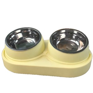 Comedero Doble Inclinado para Mascotas E-companion, de Acero Inoxidable Antideslizante para Perros y Gatos - Product Image 5