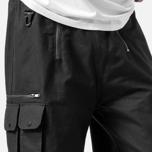 Pantalon cargo noir surdimensionné pour homme, nouveau design, multi-poches, style streetwear, pantalon cargo pour homme - Product Image 6