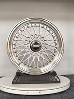 Jantes forgées concaves en mesh personnalisées en 2 parties, 15-20 pouces, 4x100, 5x112, 5x120.65, RS, compatibles avec BMW E30, Golf Mk2, Jaguar XJ, Audi, Tesla
