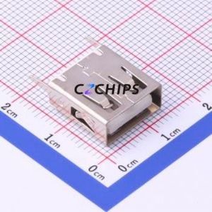 USB-256-BRWH130 USB Connector Through hole Component (THT) Connector Type-A USB 2.0 Female Through Hole - Product Image 1