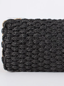 Sac fourre-tout tissé grande capacité, style français simple et populaire, avec fermeture éclair, motif à carreaux, sac à bandoulière tendance pour la plage Tanjing - Product Image 4