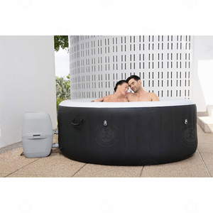 Nueva Tendencia en Spas Inflables, Jacuzzi Cuadrado/Redondo, Spa Portátil, Modelo para 2-4 Personas, Bañera de Hidromasaje Inflable para Exteriores - Product Image 6