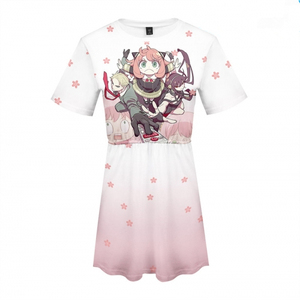 Vestidos para Niñas, 12 Estilos, Anime Spy Family, Disfraz de Anya Forger, Ropa con Estampado Digital 3D para Niñas - Product Image 5