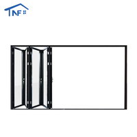 Porte pliante en aluminium pour hôtel, extérieure, résistante aux ouragans, insonorisée, imperméable, double vitrage, accordéon, sur mesure NF
