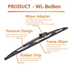 Plumas Limpiaparabrisas de Alto Rendimiento y Calidad WEILONG, 100% Caucho Natural, Ajuste Universal para Camiones y Autobuses - Product Image 4