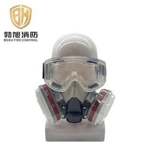 หน้ากากป้องกันแก๊สพิษครึ่งหน้าสำหรับ6200พ่นสีสารเคมีสารกำจัดศัตรูพืชควันพร้อมแว่นตา - Product Image 1