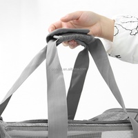 Sac de transport pliable et respirant pour animaux de compagnie (chats et chiens) avec fermeture éclair solide, approuvé TSA, vente en gros d'usine