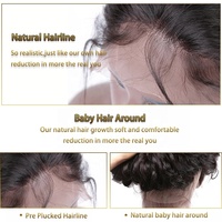 Peluca de Cabello Humano Rizado Birmano Natural 13*6 con Frente de Encaje de Alta Densidad, Encaje HD Transparente para Mujeres Negras