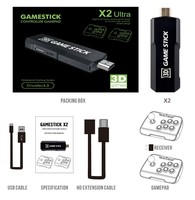 Consola de Videojuegos Retro X2 Ultra Arcade con 9000 Juegos Clásicos y Control Inalámbrico para PSP, N64