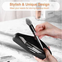 Sac de brosse de maquillage portable pour voyage sac cosmétique en silicone étui de brosse de maquillage support de pochette