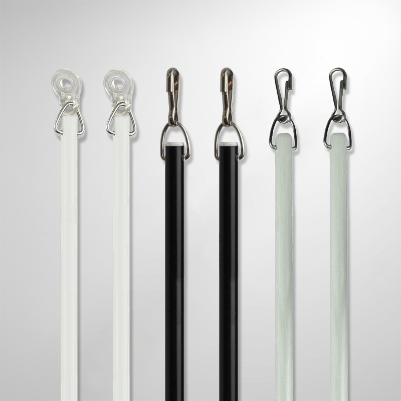 Fiberglass Curtain Rod White 9 5mm