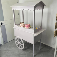Présentoirs en PVC simples, élégants et modernes à quatre roues pour fleurs, bonbons et chocolats – Idéaux pour événements, décoration extérieure de Noël – Durables et démontables