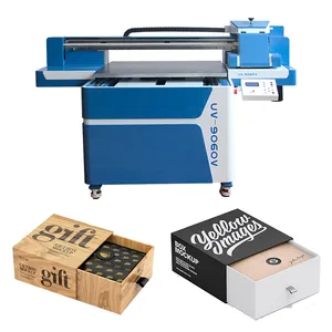 Machines for small businesses 9060 A1 Size Phone Case Pen Acrylic Glass Wood uv printer flatbed