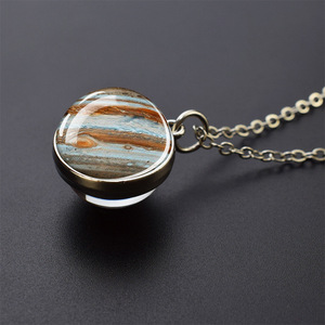 Dropshipping Sistema <span class=keywords><strong>Solar</strong></span> colgante collar moda bola de cristal joyería accesorio para regalos de moda - Product Image 5
