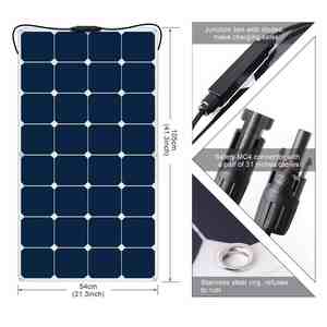 Tragbares 100W-200W Flexibles Solarpanel mit Sunpower N-Typ Solarzelle Hocheffizientes Mono-Panel - Product Image 4