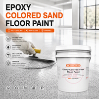 Revêtement de sol industriel en époxy, revêtement de sol en sable, finition décorative pour surfaces en béton pour usines, entrepôts et ateliers