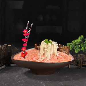 Vaisselle spéciale pour Hot Pot Mountain Breeze : Hot Pot au bœuf et soupe aigre aux champignons sauvages, Bœuf séché, Plateau glacé, Plateau de bœuf flocon de neige - Product Image 3