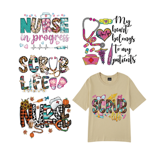 Desain grosir kustom stiker Transfer panas Transfer Dtf desain Suster desain Transfer panas Untuk kaus - Product Image 3