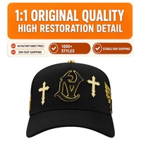 Groothandel Puerto Baez X 31 Caps El Mago 5 Panel 100% Katoen Zwart Gepersonaliseerde Baseball Caps NY STARS Cristales BAEZ Pet