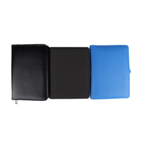 A5 Notebook Power Bank PU Leather Hardcover Journal Planner avec reliure à feuilles mobiles pour l'école et le bureau Idée de cadeau Boîte emballée