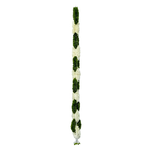 Artificial Flower Garland Green <b>White</b> <b>Hanging</b> Decoration Floral Toran for Wedding Festival Home Temple and Event Decor - Product Image 1