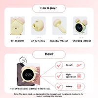 Nouvel Arrivage : Vibrateur de Luxe pour Adultes en ABS, Tendance, Contrôle par Application, Jouets Sexuels Intelligents, Horloge de Table Intérieure, Réveil Féminin à Motif Dessin Animé