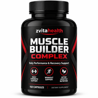 Nutrition sportive à marque privée, Muscle Builder Vegan, avec Ashwagandha et Ginseng pour la force, la récupération et la croissance musculaire