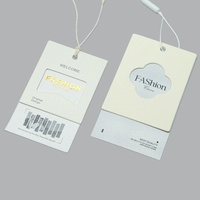 Etiquetas Colgantes de Papel de Lujo con Logotipo de Diseño de Moda Personalizado, Etiquetas Colgantes en Relieve para Ropa