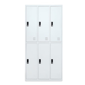 Armadietto a 6 ante armadietti a 6 ante con piedini in piedi abbigliamento da lavoro per il personale scuola armadietto in acciaio a 6 porte armario de acero casier <span class=keywords><strong>vestia</strong></span> - Product Image 3