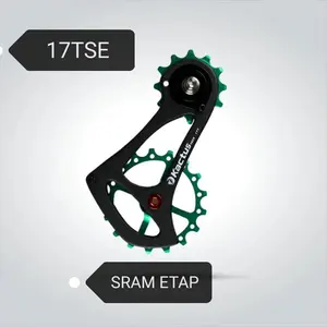 17TSE 용 S.R.A.M ETAP 17T CNC 수정 트랙 자전거 휠 리어 대형 변속기 풀리 휠