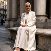 Abaya Zaynab pour femmes, robe musulmane, dernières tendances des fabricants d'abayas, kimono ouvert pour femmes