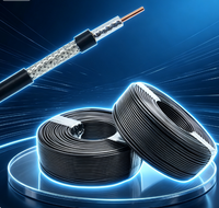 Cable Coaxial de Doble Trenzado con Protección Anti-Interferencia para Instalación de TV por Cable, Suministro de Fábrica