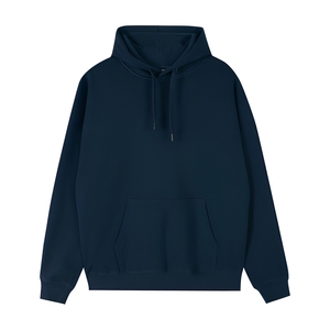 Hoodie en molleton de coton brodé sur mesure pour les marques de mode de luxe américaines, faible MOQ, logo personnalisé, fabrication en usine. - Product Image 1