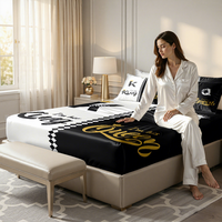 Protège-matelas en polyester lavable de qualité supérieure, imprimé numériquement, style européen, lisse, pour 32 équipes, avec drap-housse intégré et couverture intégrale