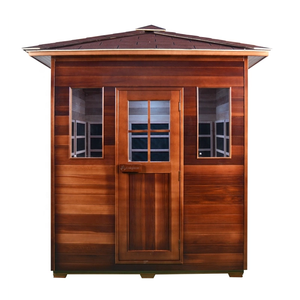 3 - 4 Person Solid <strong>Wood</strong> Canadian <strong>Cedar</strong> Outdoor Infrared Sauna <strong>for</strong> <strong>Sale</strong> - Product Image 1