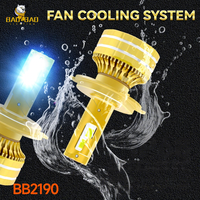 Kit de conversion de phares LED BB2190 H11 9005 9006 880 Blanc à lumière constante avec dissipation thermique pour berline, SUV, camion, fourgonnette, service OEM