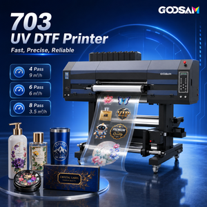 A1 60cm 3 Head UV Dtf Crystal <b>Sticker</b> <b>Printer</b> I3200 I1600 for Glass Metal PVC Acrylic Bottle Label Logo Printing <b>Machine</b> - Product Image 1