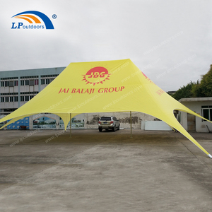 Semplificare la struttura personalizzata 1000D PVC protezione UV doppia <span class=keywords><strong>tenda</strong></span> con paralume a stella superiore per eventi all'aperto - Product Image 2