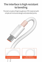 Usine en gros 1m 66W câble de charge rapide de données USB 6A câble de données USB type-c pour une charge rapide-câble de chargeur rapide USB-C