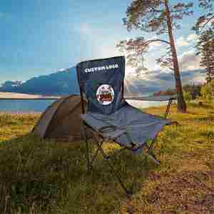 Chaises de pêche portables légères personnalisées, chaises de camping, chaises de plage pliables, chaises de camping de marque - Product Image 1