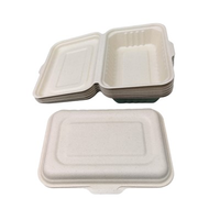 Barquette alimentaire jetable biodégradable en bagasse de canne à sucre 600 ml pour plats à emporter, barbecue, fête, camping, écologique