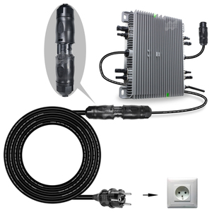 Câble d'extension solaire AC EU Plug vers BC01 de 2M/5M |   Câble micro-onduleur 3 conducteurs 14AWG 220V W754 - Product Image 4