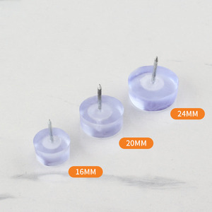 Goupilles de sol en caoutchouc transparent épaissies et durables, antidérapantes, pour pieds de meubles, table, chaise, protection contre le bruit, antidérapantes - Product Image 4