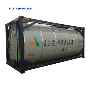 Second Hand 20ft Chemical Liquid ISO Tank Container For Sulphuric Acid Transport