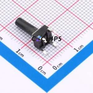 TC-1102-C-T-B Tactile Switch Through hole Component (THT) Switch 2.6N 6mm 6mm 13.5mm - Product Image 2