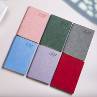 Agenda Anual de Negocios en Cuero PU, Formato A5, con Logotipo Personalizado para Uso en Oficina y Regalo