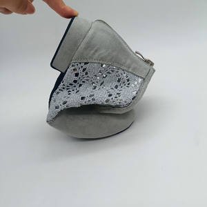 Stivali da Ballo in Pizzo Grigio per Donne, alla Moda per Jazz e Salsa, Tacco Piatto, Suola Morbida in Camoscio per <span class=keywords><strong>Ballerine</strong></span> - Product Image 4