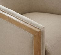 Canapé d'angle trois places en forme de L, style nordique, avec rembourrage en éponge, design moderne américain, revêtement en coton-lin, amovible